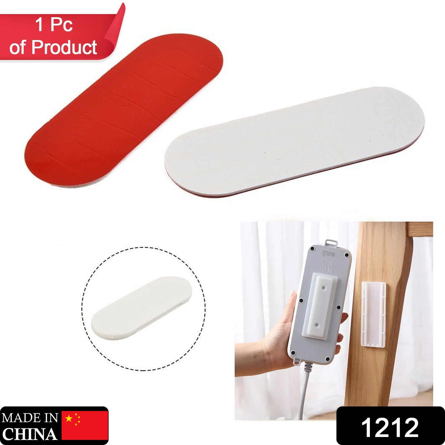 1212 Self Adhesive No Hole Wall Mount, Reusable, Non Residue Plug Organizer For Home Office & Multiuse Device, Wall Socket Holder Power Strip Holder Wall Mount Wall Hanging 1212 Self Adhesive No Hole Wall Mount, Reusable, Non Residue Plug Organizer For Home Office & Multiuse Device, Wall Socket Holder Power Strip Holder Wall Mount Wall Hanging